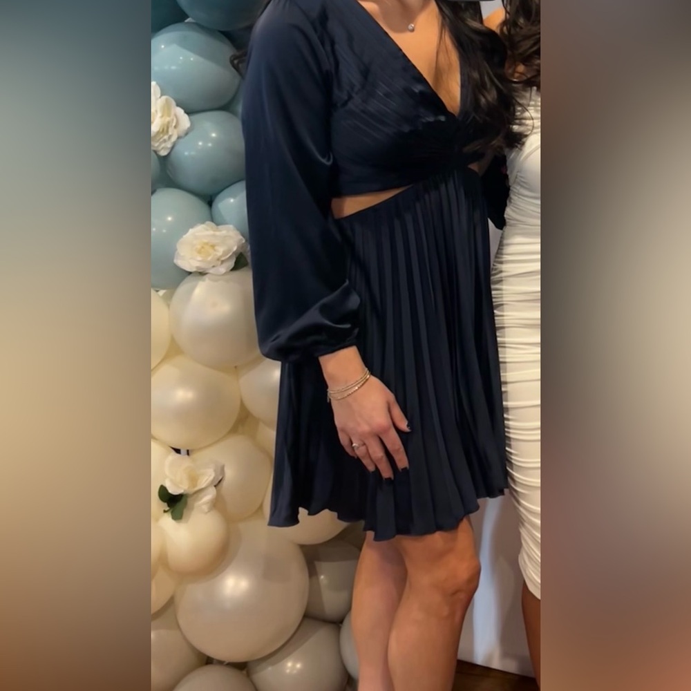 Abercrombie & Fitch Dark Blue Long Sleeve Dress